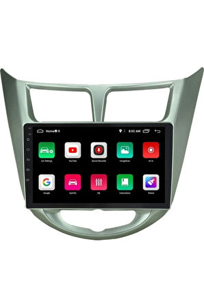 Hyundaı Accent Blue Android Carplay Navigasyon Multimedya Ekran Teyp 2gb Ram + 32GB HDD