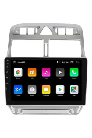 Peugeot 307 Android Carplay Navigasyon Multimedya QLED Ekran-2gb Ram