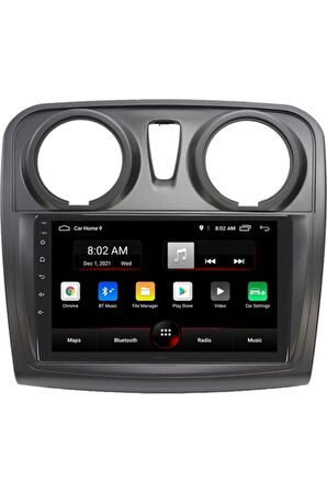 Dacia Lodgy Android Carplay Navigasyon Multimedya Ekran Teyp 2gb Ram + 32GB HDD
