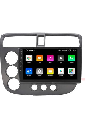 Honda V-Tech 2 Android Carplay Navigasyon Multimedya Ekran Teyp 2gb Ram + 32GB HDD