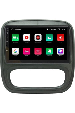 Renault Trafic Android Carplay Navigasyon Multimedya QLED Ekran-2gb Ram
