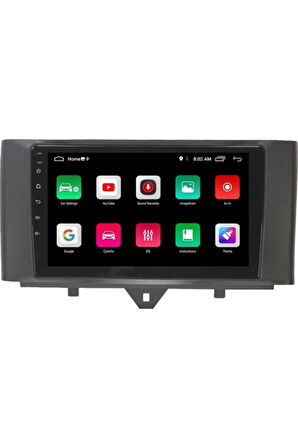 Smart Fortwo Android Carplay Navigasyon Multimedya QLED Ekran-2gb Ram