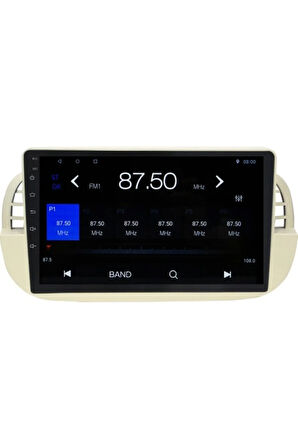 Fiat 500 Android Carplay Navigasyon Multimedya Ekran Teyp 2gb Ram + 32GB HDD