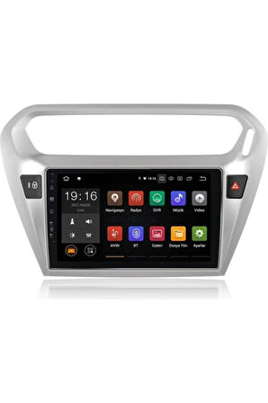 Citroen C-Elysee Android 10 Carplay Özellikli Navigasyon Multimedya Ekran 4gb RAM+64GB HDD N