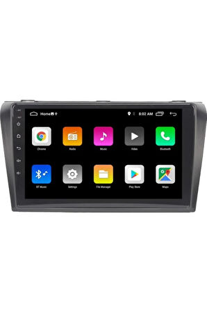 Mazda 3 Android Carplay Navigasyon Multimedya Ekran Teyp 2gb Ram + 32GB HDD