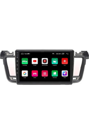 Peugeot 508 Android Carplay Navigasyon Multimedya QLED Ekran-2gb Ram