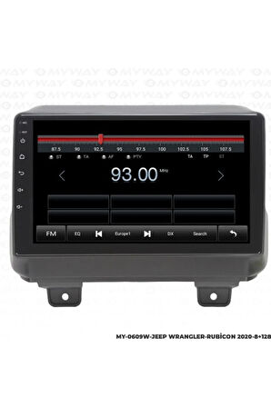 Myway Jeep Wrangler Android Multimedya 4gb Ram Carplay Navigasyon Ekran - Myway