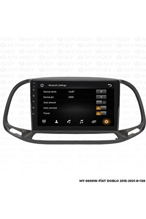 Myway Fiat Doblo Android Multimedya 4gb Ram Carplay Navigasyon Ekran - Myway