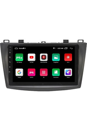 Mazda 3 Android Carplay Navigasyon Multimedya Ekran Teyp 2gb Ram + 32GB HDD