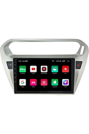 Citroen C Elysee Android Carplay Navigasyon Multimedya Ekran Teyp 2gb Ram + 32GB HDD