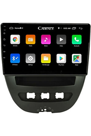 Peugeot 107 Android Carplay Navigasyon Multimedya QLED Ekran-2gb Ram