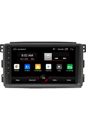 Smart Fortwo Android Carplay Navigasyon Multimedya QLED Ekran-2gb Ram