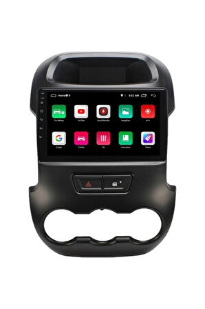 Ford Ranger Android Carplay Navigasyon Multimedya Ekran Teyp 2gb Ram + 32GB HDD