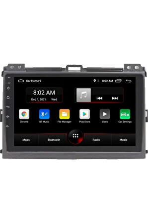 Toyota Land Cruiser Prado Android Carplay Navigasyon Multimedya Ekran Teyp 2gb Ram + 32G