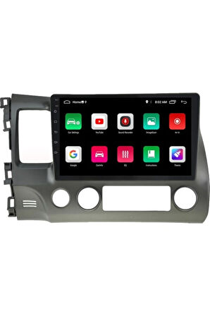 Honda Cıvıc Fd6 Android Carplay Navigasyon Multimedya Ekran Teyp 2gb Ram + 32GB HDD