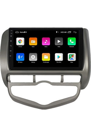 Honda Jazz Android Carplay Navigasyon Multimedya Ekran Teyp 2gb Ram + 32GB HDD