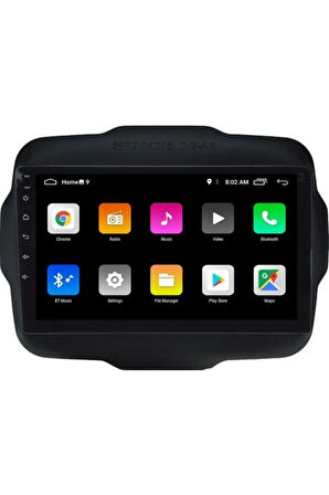 Jeep Renegade Android Carplay Navigasyon Multimedya Ekran Teyp 2gb Ram + 32GB HDD