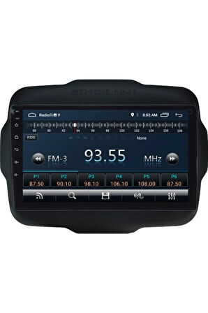 Jeep Renegade Android Carplay Navigasyon Multimedya Ekran Teyp 2gb Ram + 32GB HDD
