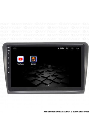 Myway Skoda Super B Android Multimedya 4gb Ram Carplay Navigasyon Ekran - Myway