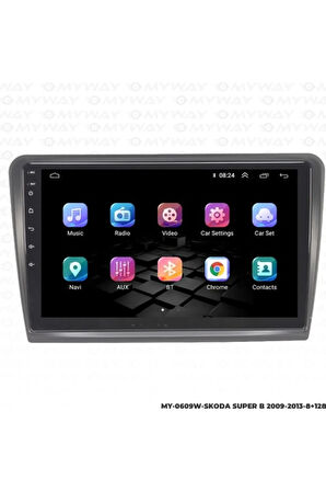 Myway Skoda Super B Android Multimedya 4gb Ram Carplay Navigasyon Ekran - Myway