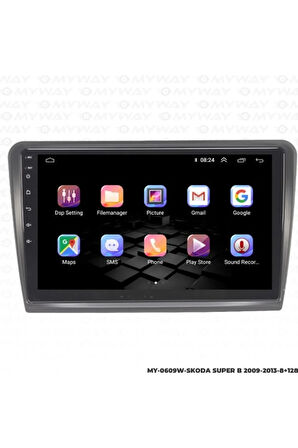Myway Skoda Super B Android Multimedya 4gb Ram Carplay Navigasyon Ekran - Myway