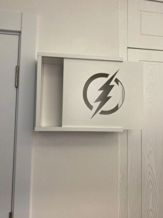 Emirhan Nalbur Elektrik Pano Gizleme Kutusu 35 x 40 cm Şimşek Desenli