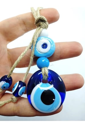 Araba Dikiz Ayna Süsü / Duvar Süsü El Yapımı Cam Hediyelik Aksesuar