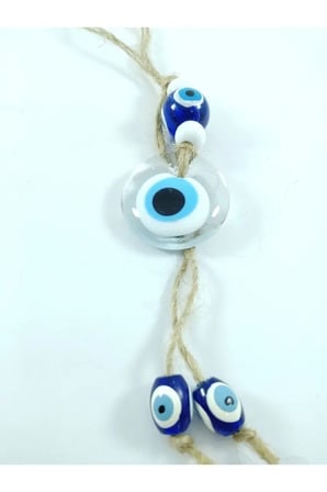Saydam Nazar Boncuğu Araba Dikiz Ayna Süsü El Yapımı Cam Hediyelik Eşya