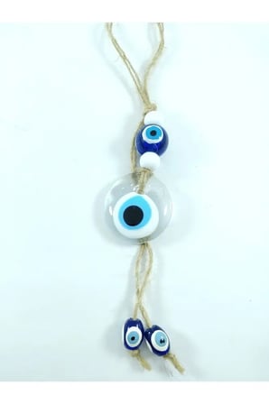 Saydam Nazar Boncuğu Araba Dikiz Ayna Süsü El Yapımı Cam Hediyelik Eşya
