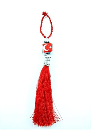 Türk Bayrağı Araba Dikiz Ayna Süsü Plastik Hediyelik Aksesuar
