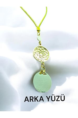 Ayetel Kürsi Araba Dikiz Ayna Süsü, Metal Çiçek Lüks Hediyelik Aksesuar Parlak Nazar Boncuklu