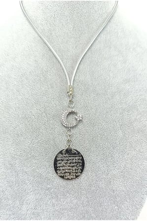 Metal Ayetel Kürsi Ay Hilal Araba Dikiz Ayna Süsü,  Metal Ay Yıldız Taşlı Araba Hediyesi