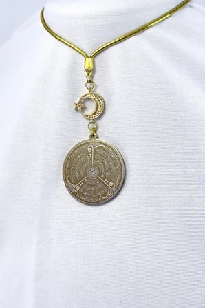 Gold Parlak Taşlı Ay Yıldızlı Çelik Çift Taraflı Ayetel Kürsi/Felak Nas İhlas Araba Dikiz Ayna Süsü