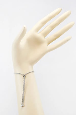 Gümüş Renk Ayarlanabilir Nazarlı Parlak Taşlı Hamse Eli Bileklik, Hediyelik Fatıma Ana Bileklik