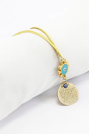 Güneş Figürlü Gold Renkli Metal Ayetel Kürsi Araba Dikiz Ayna Süsü, Araba Hediyesi