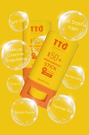 TTO Güneş Koruyucu Stick 50 SPF – UVA/UVB Koruma