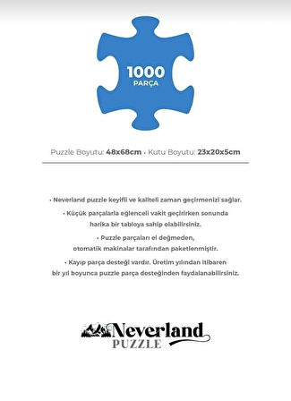 Neverland 1000 Parça Puzzle - Umbrellas (ŞEMSİYELER)