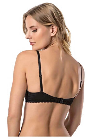 Siyah Ekstra Destekli Kadın Sütyen