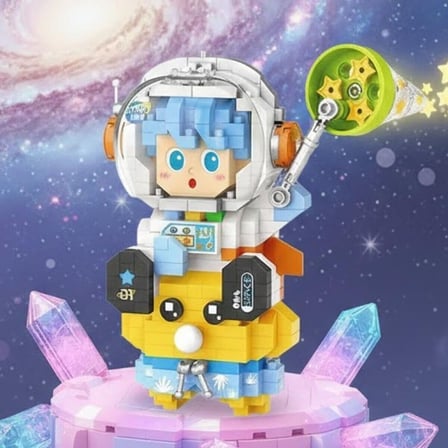 LZ-8827 Loz Astronot Mavi 390 Parça Block Oyuncak