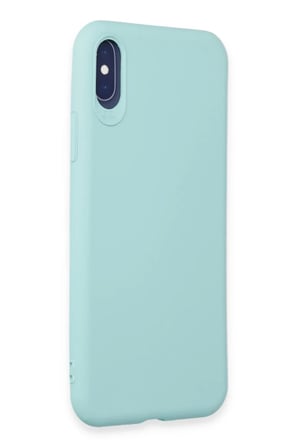 Apple iPhone X Kılıf First Silikon - Turkuaz