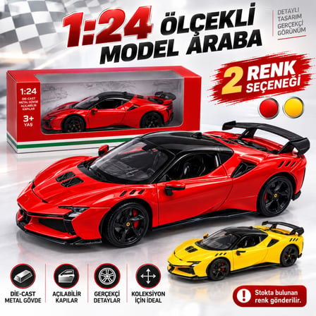 1/24 R&P SF90 Model Araba tek adet fiyatıdır