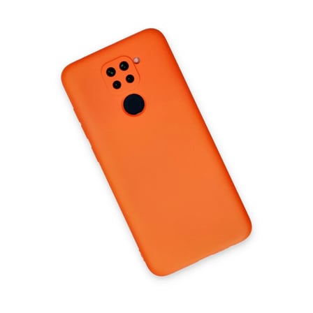 Xiaomi Redmi Note 9 Kılıf Nano içi Kadife Silikon - Turuncu