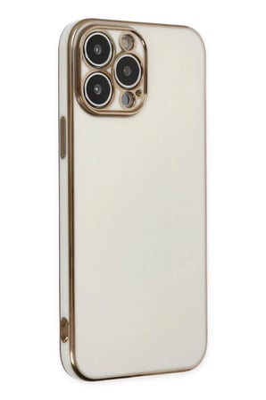 Apple iPhone 14 Pro Max Kılıf Volet Silikon - Beyaz