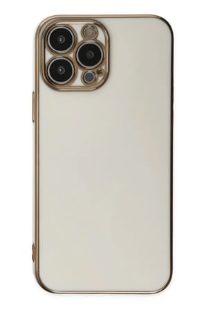 Apple iPhone 14 Pro Max Kılıf Volet Silikon - Beyaz