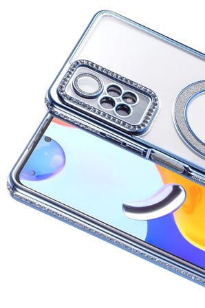 Xiaomi Redmi Note 12 Pro 4G Joke Simli Magneticsafe Kılıf - Mavi