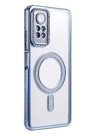 Xiaomi Redmi Note 12 Pro 4G Joke Simli Magneticsafe Kılıf - Mavi