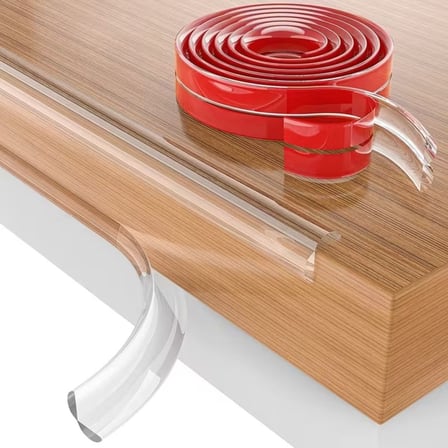 2 Metre Kenar Koruyucu Şerit, Silikon Şeffaf Masa Köşe Koruyucu Güçlü Bant