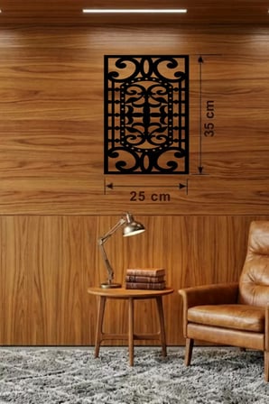 Osmanlı Motifli Dekoratif Ahşap Duvar Tablosu - 25x35 cm Lazer Kesim