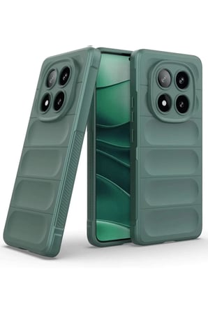 Xiaomi Redmi Note 14 Pro 4G Kılıf Optimum Silikon - Koyu Yeşil