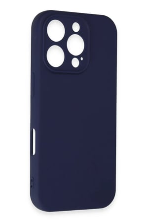 Apple iPhone 16 Pro Kılıf First Silikon - Lacivert